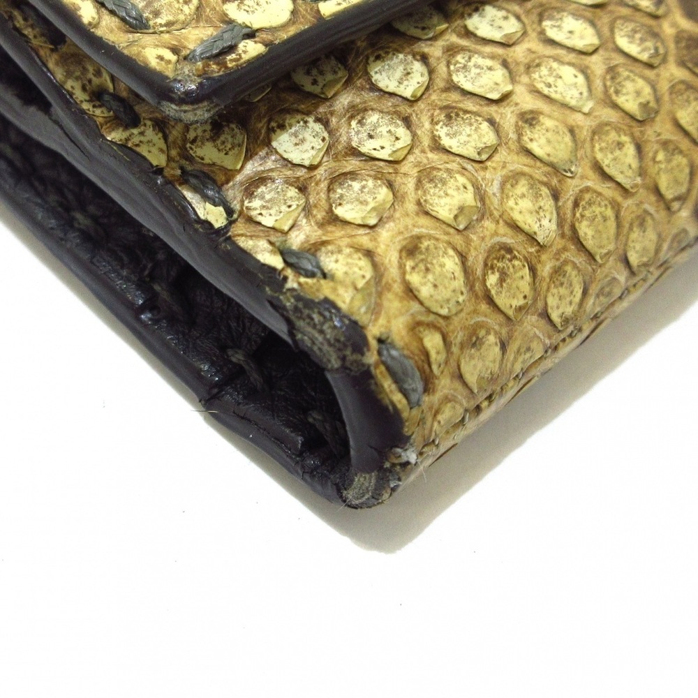Fendi Long Wallet Python Beige Brown - image 7
